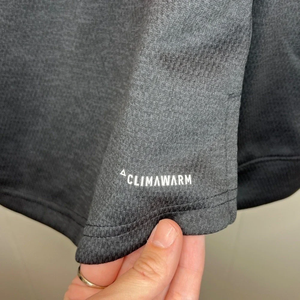 Adidas‎ Womens Climawarm Athletic Track Jacket Size M Black Full Zip Sports